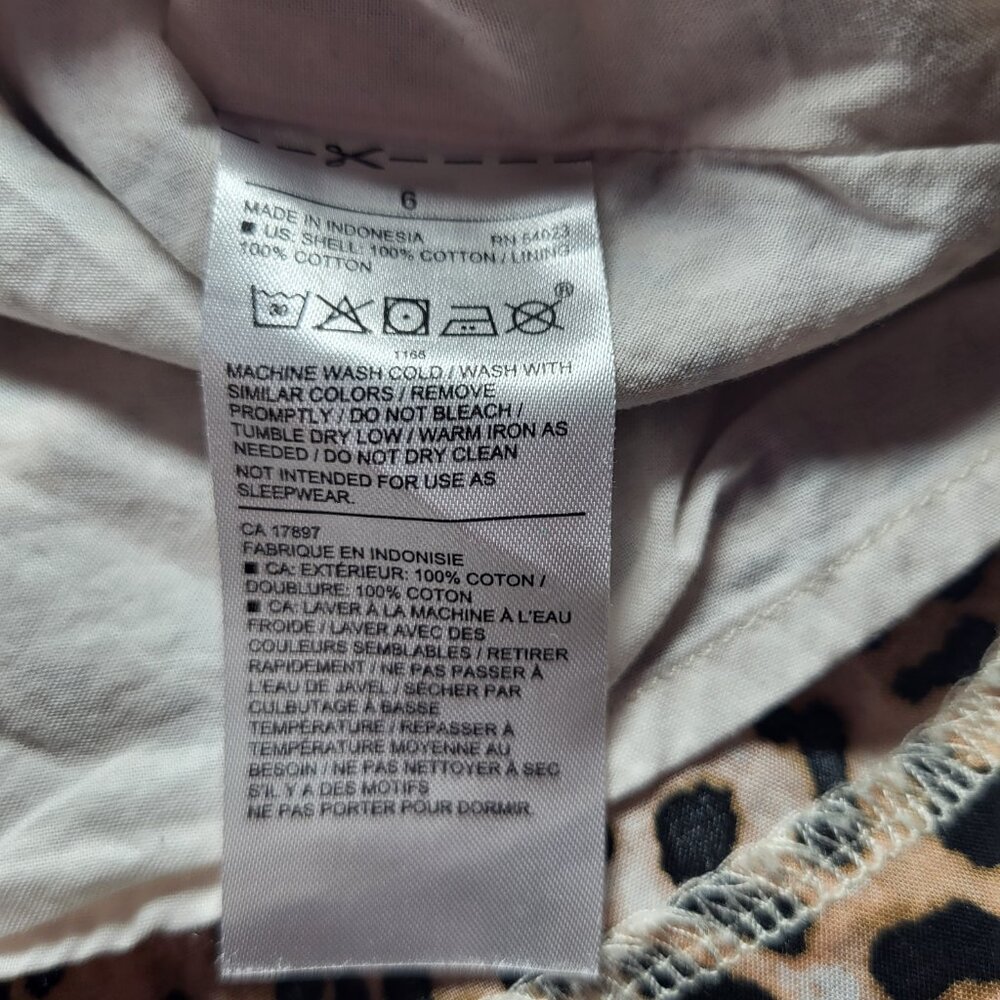 Janie & Jack Girl's Top Leopard Cheetah Ruffle Cotton Tunic. - Picture 5 of 6